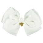 Girls Snowdrop Bow Hairclip, 6, hi-res