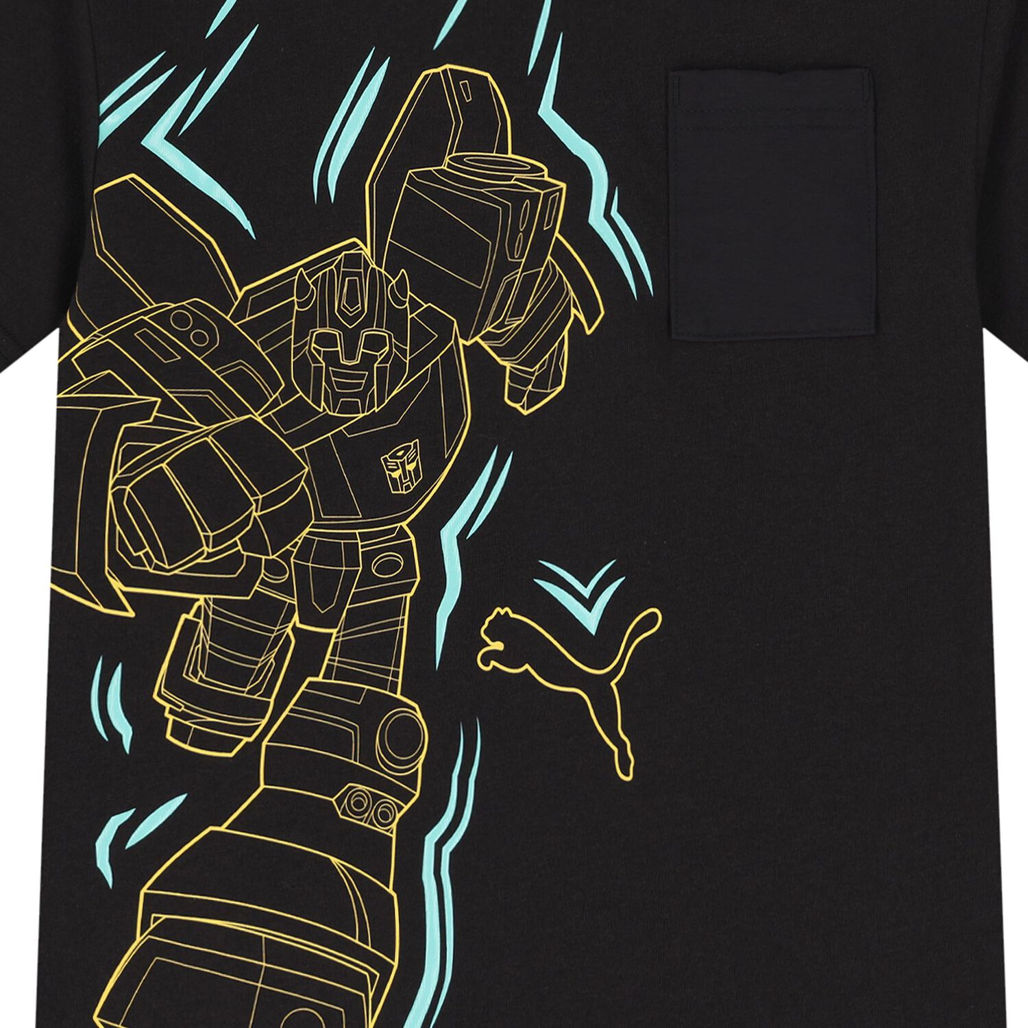 Boys Black Bumblebee Transformers T-Shirt, 1, hi-res