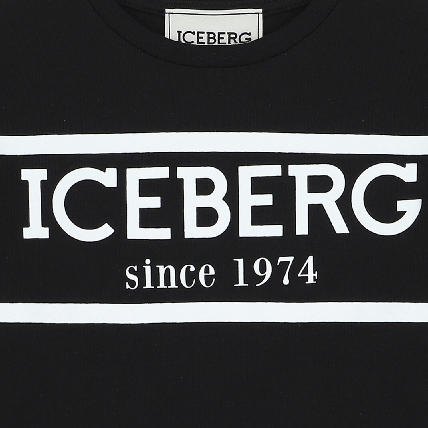 Boys Black Logo Long Sleeve Top, 1, hi-res