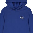 Boys Blue Logo Hooded Top, 3, hi-res