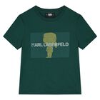 Boys Green Ikonik Logo T-Shirt, 1, hi-res