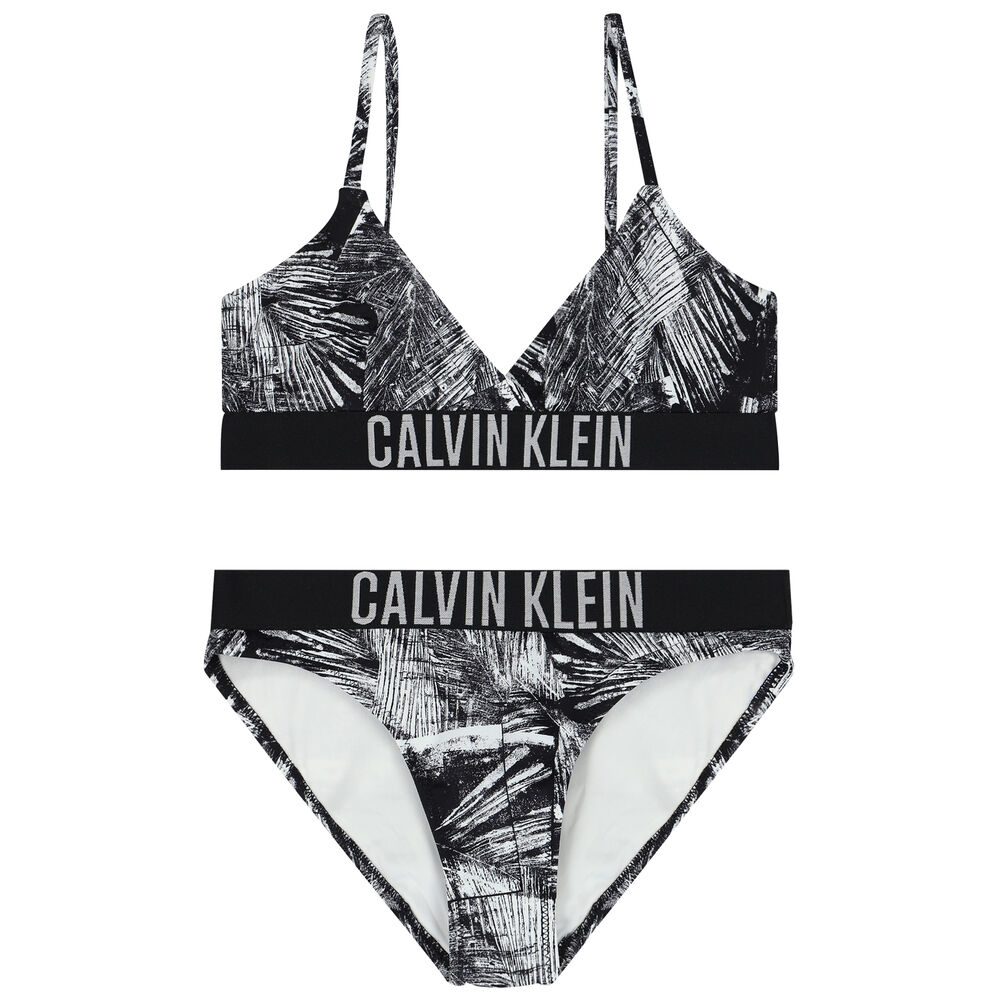 calvin klein black and white bikini