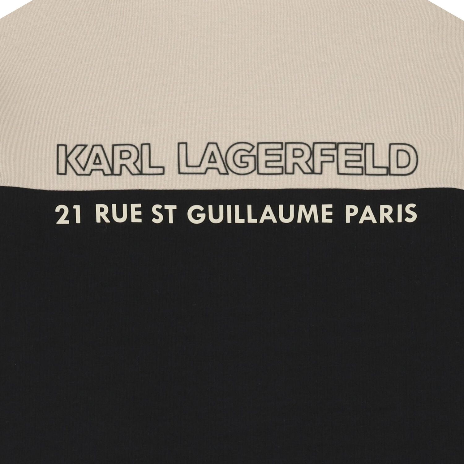 Boys Beige & Black Logo Zip Up Top, 1, hi-res