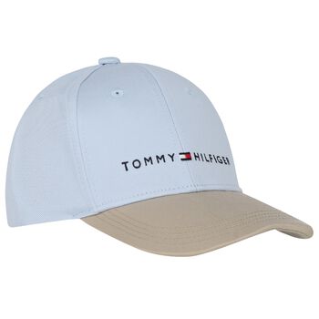 Tommy Hilfiger Beige & Blue Logo Cap, 1 Beige & Blue Logo Cap