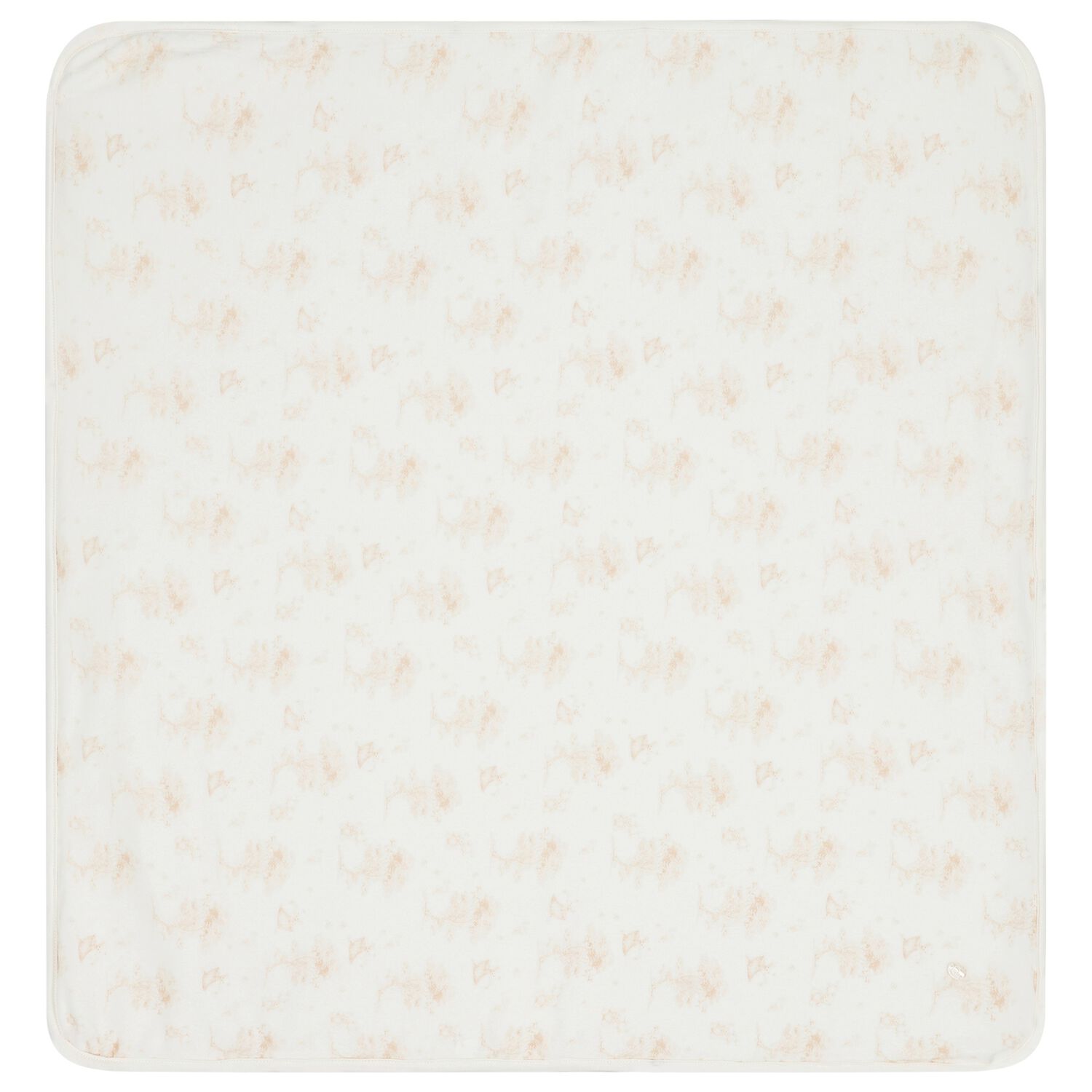 Baby Girls Ivory & Beige Teddy Bear Blanket, 1, hi-res