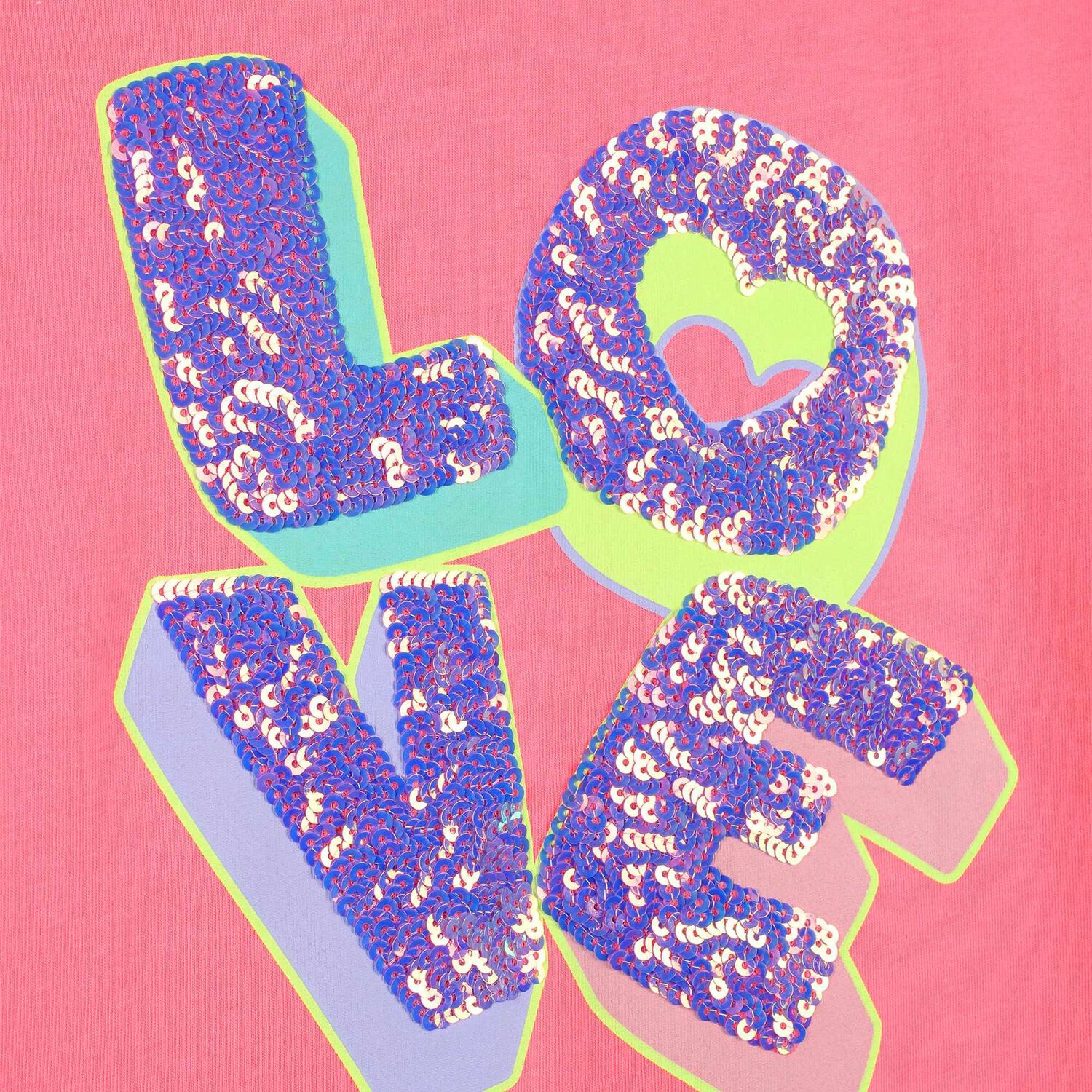 Girls Pink Sequin T-Shirt, 1, hi-res