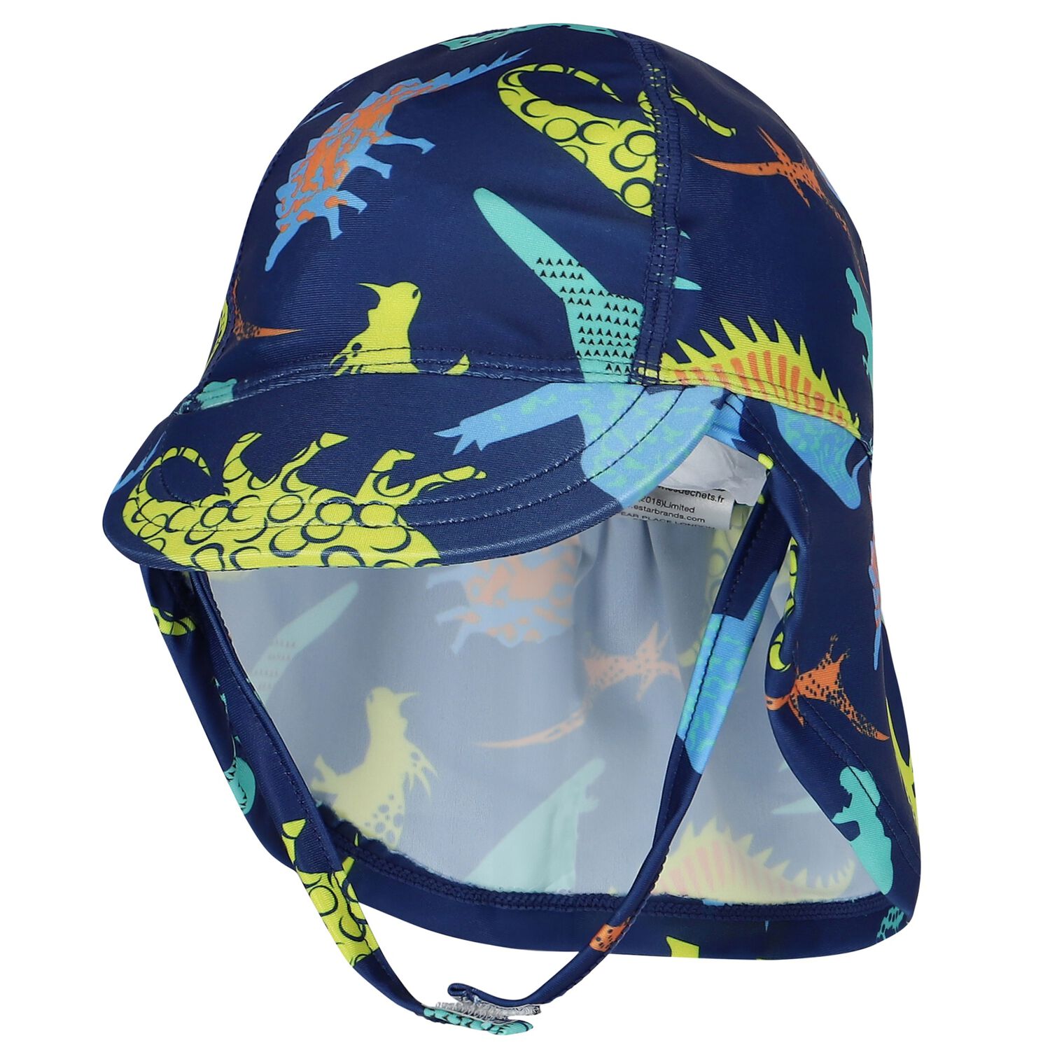 Boys Blue Swim Hat, 1, hi-res