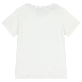 Girls White Logo T-Shirt 