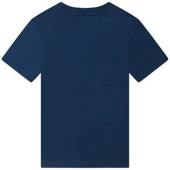 Boys Navy Blue Logo T-Shirt