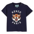 Younger Navy Blue Tiger Logo T-Shirt, 1, hi-res