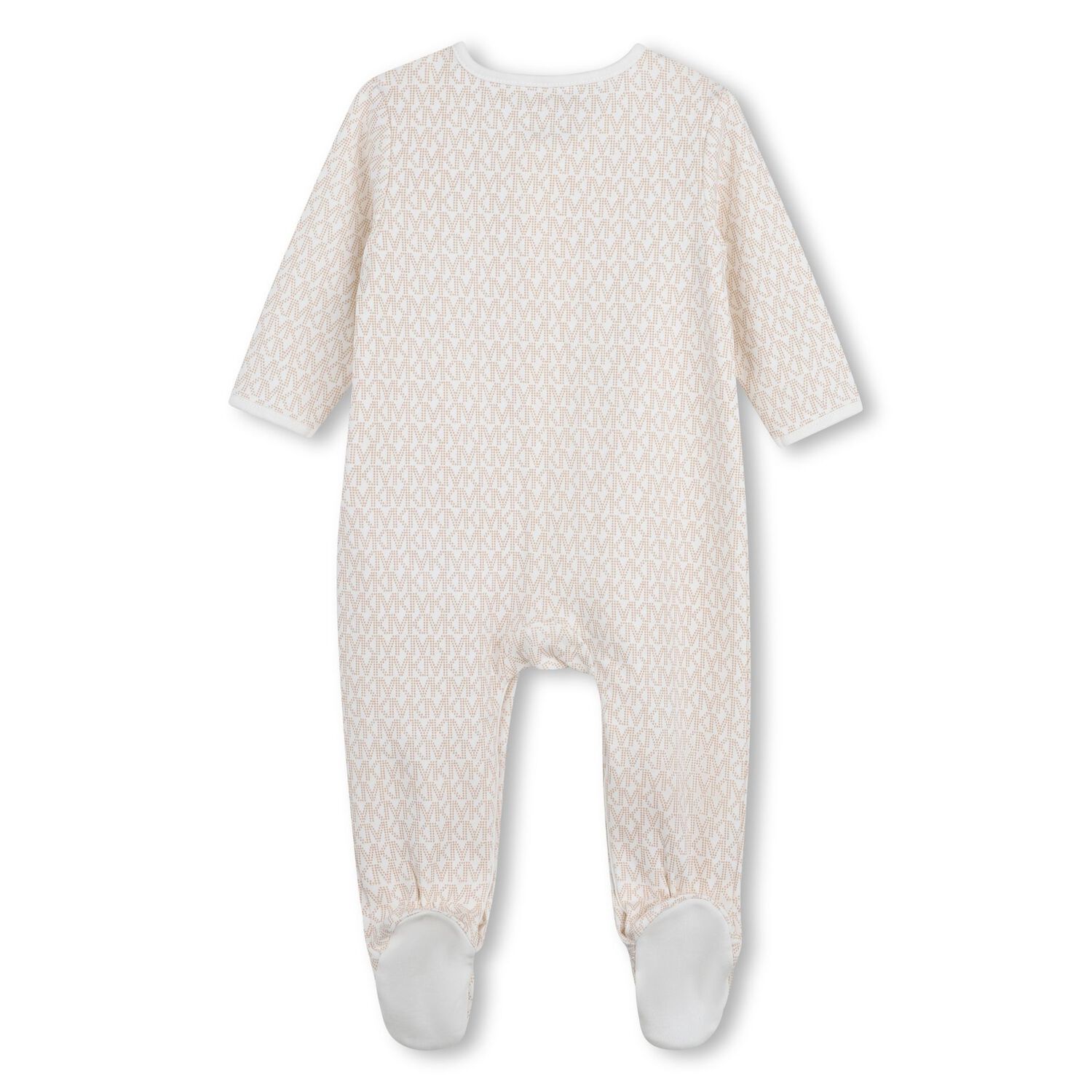 Baby Girls Ivory & Gold Logo Babygrow Gift Set, 1, hi-res