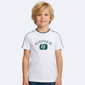 Boys White Logo T-Shirt