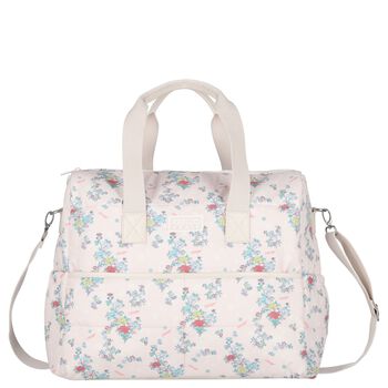 Baby Girls Pink Floral Logo Changing Bag