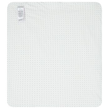 Baby Boys Ivory & Blue Logo Baby Blanket