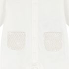 White & Beige Logo Babygrow Set, 5, hi-res