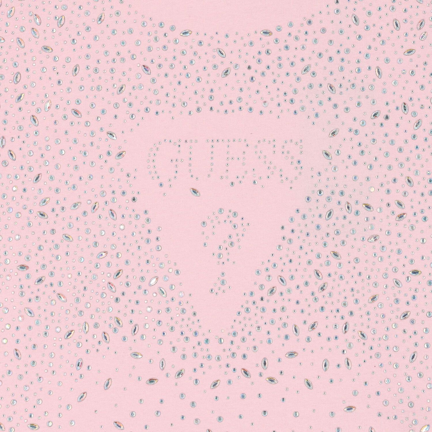 Girls Pink Logo Diamante T-Shirt, 2, hi-res image number null