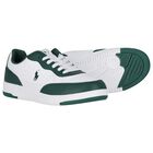 Boys White & Green Logo Trainers, 1, hi-res