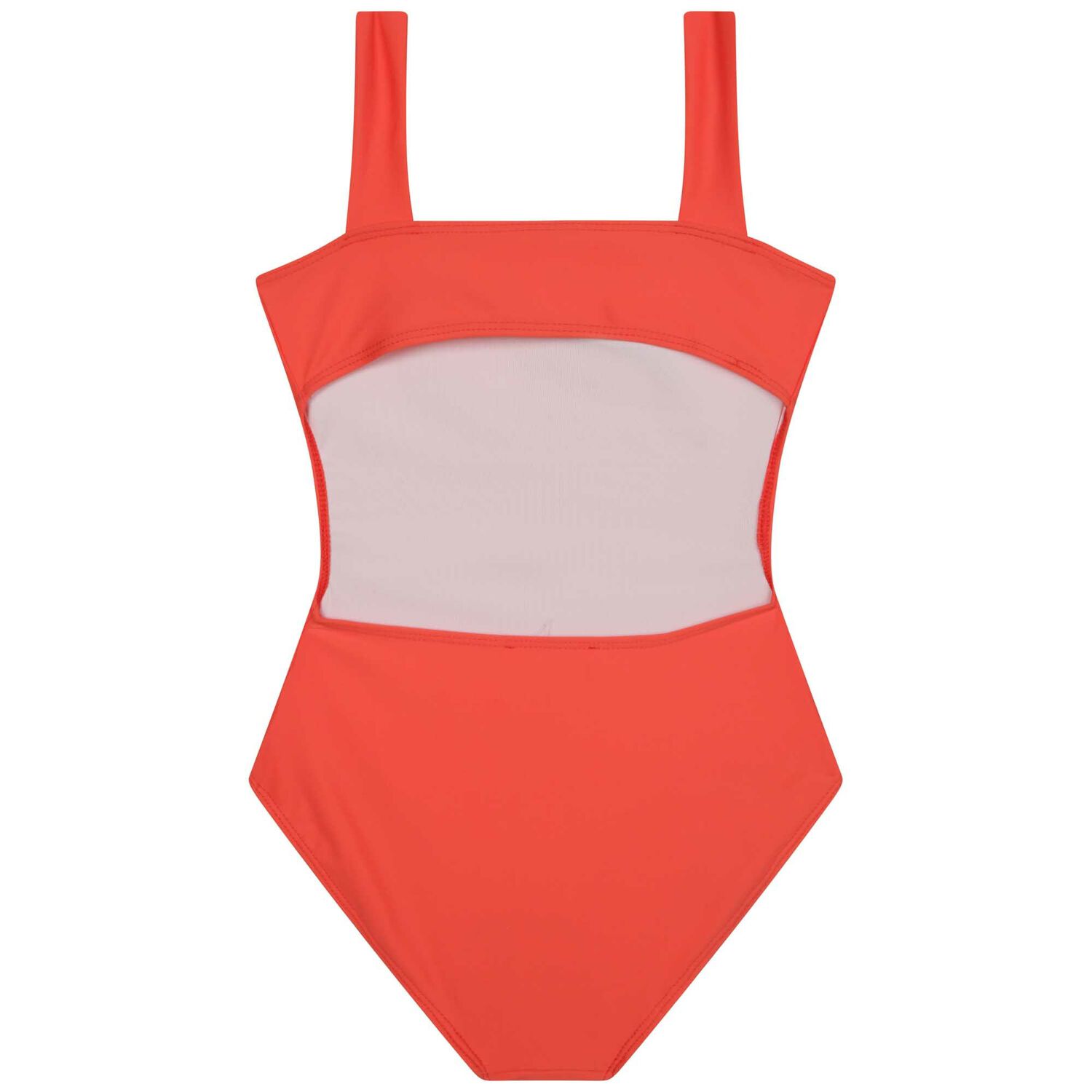 Girls Orange Logo Swimsuit, 1, hi-res image number null