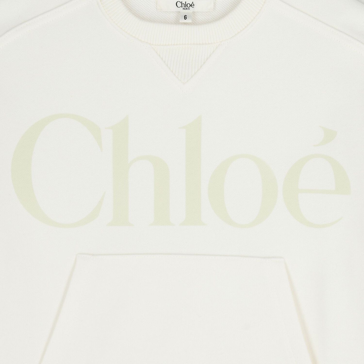 Girls Mini Me Ivory Logo Dress, 1, hi-res