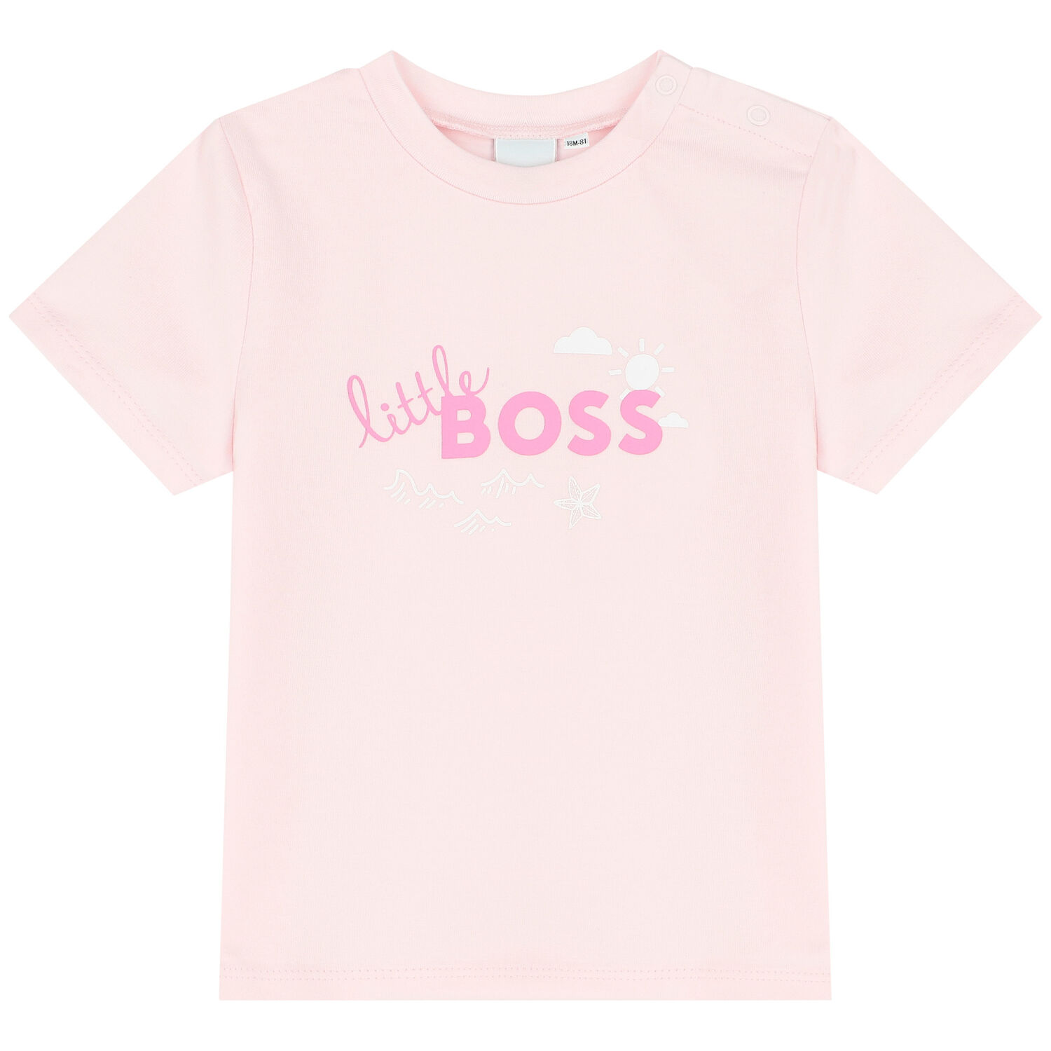 Baby Girls Pink Logo T-Shirt, 2, hi-res