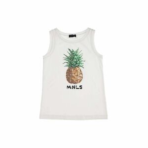 Girls White Pineapple Vest