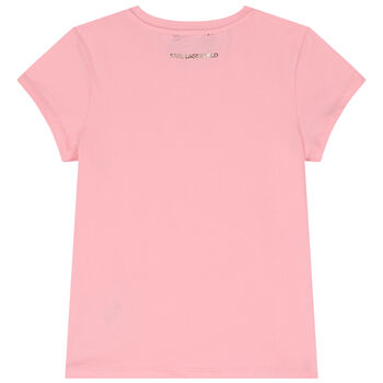 Girls Pink Logo T-Shirt