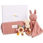 Pink Baby Blanket & Bunny Comforter Gift Set, 1, hi-res