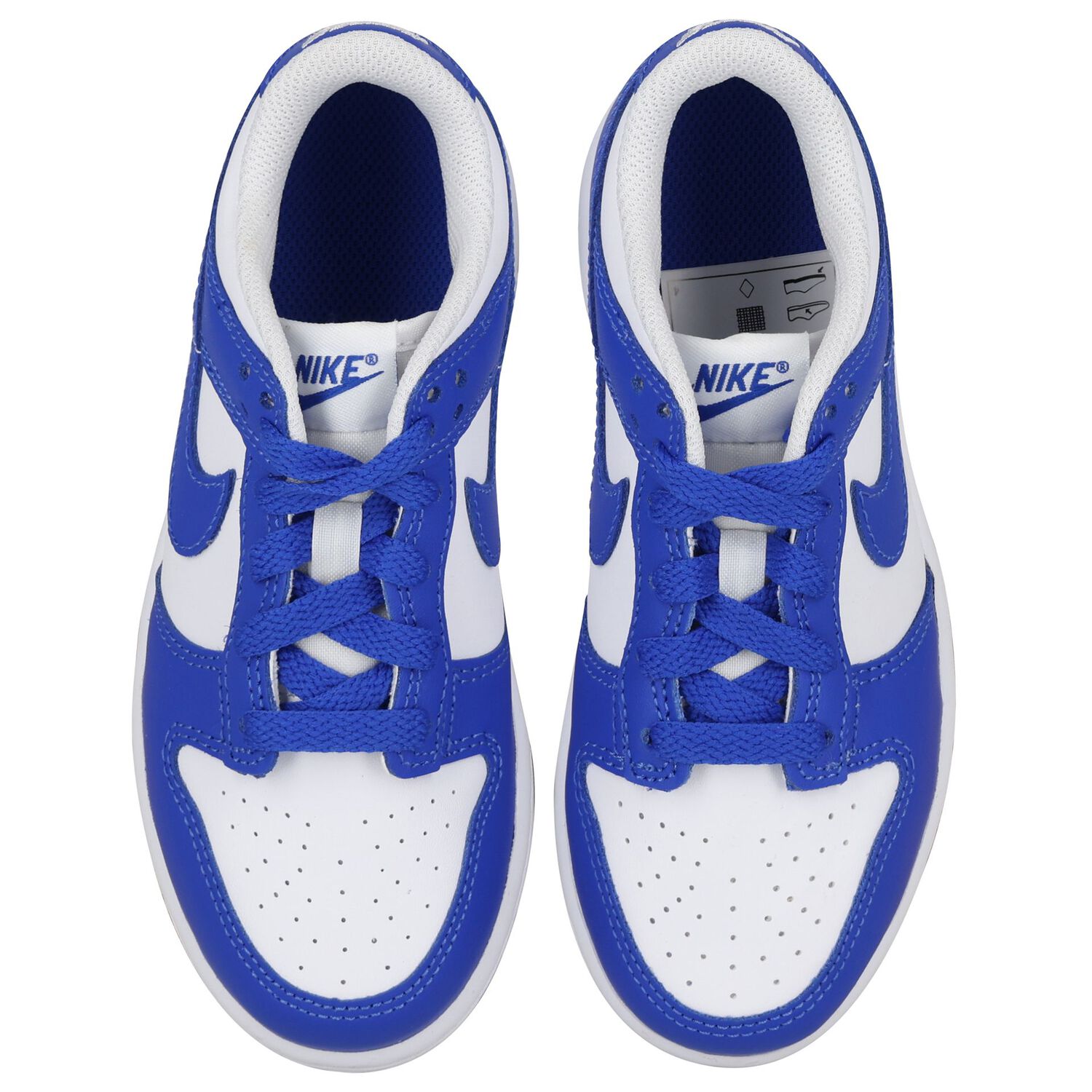 Blue & White Dunk Low Trainers, 3, hi-res