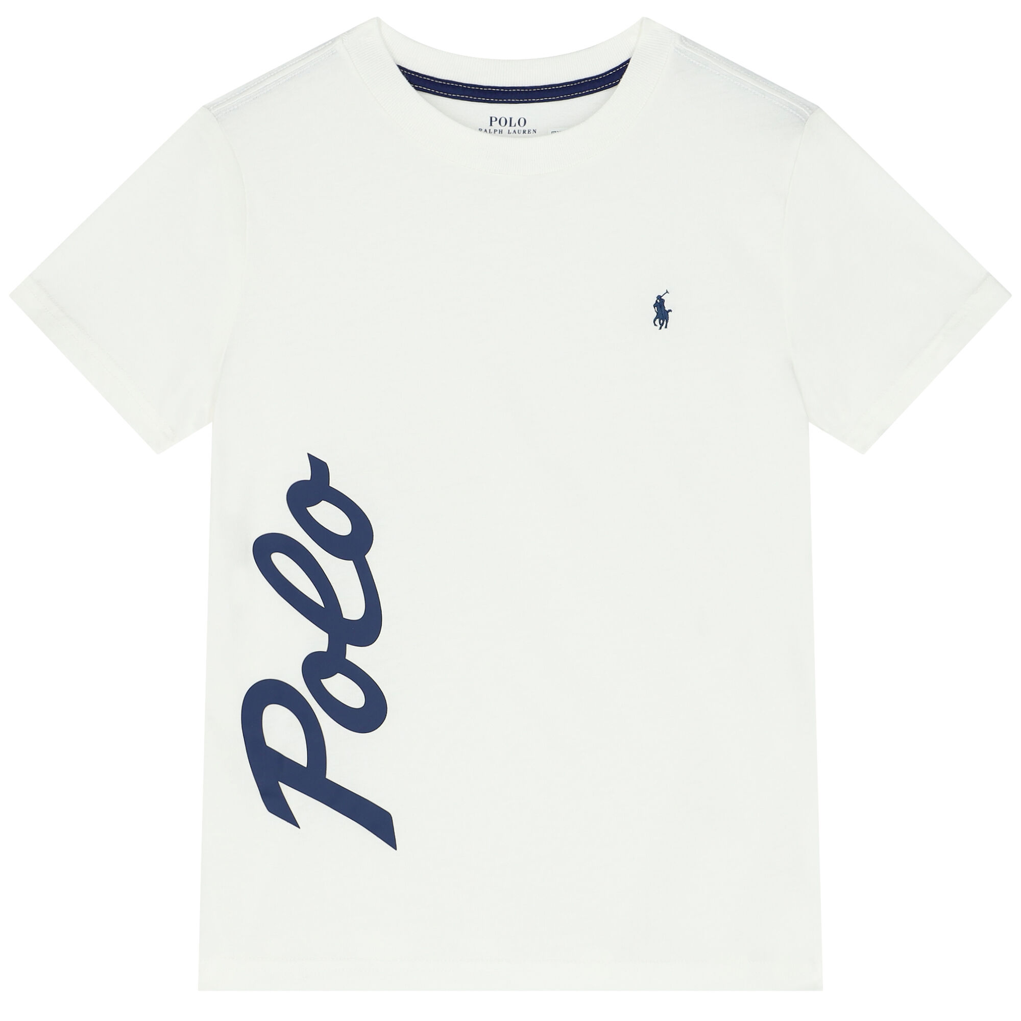 Boys white ralph lauren t shirt on sale
