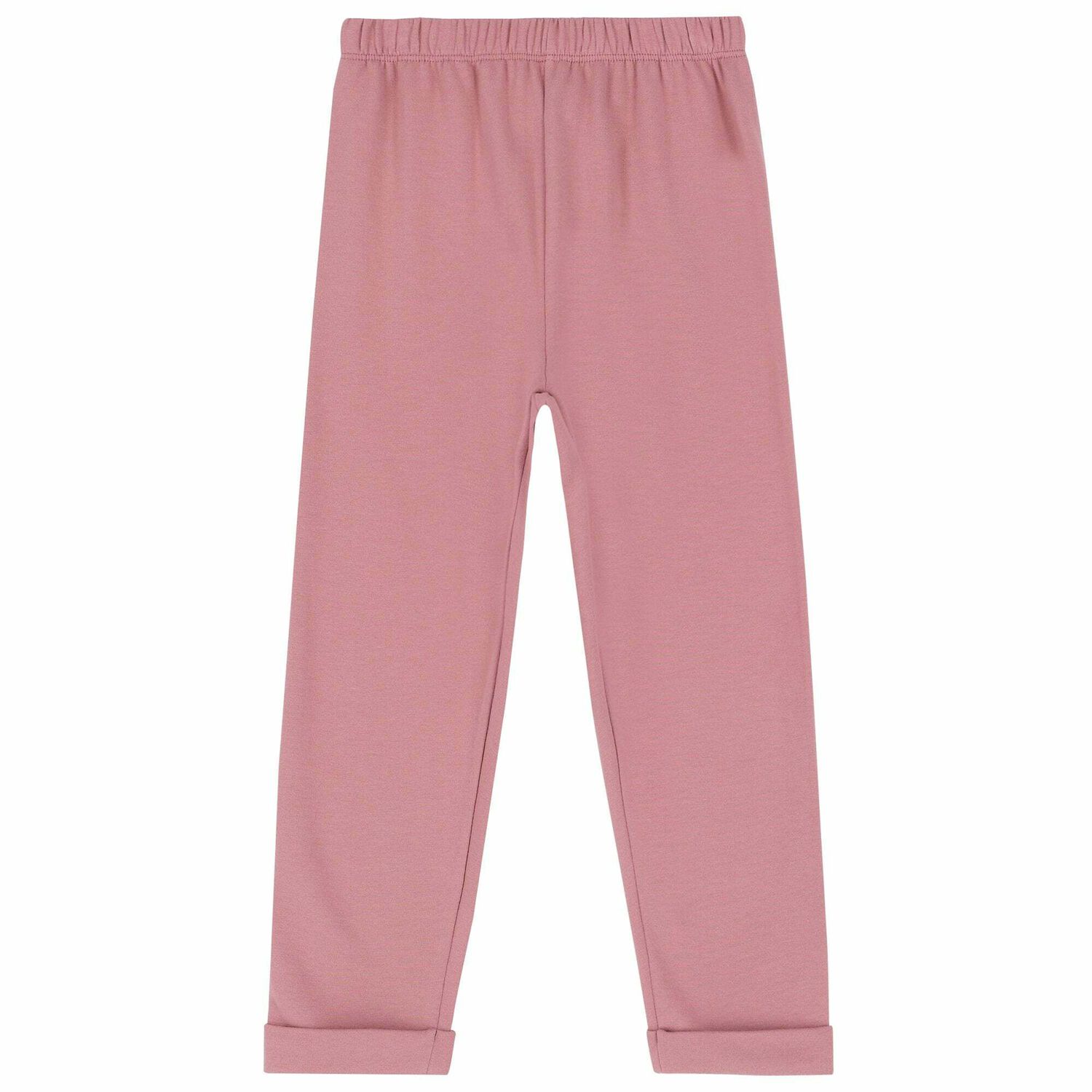 Girls Pink Cotton Joggers, 1, hi-res