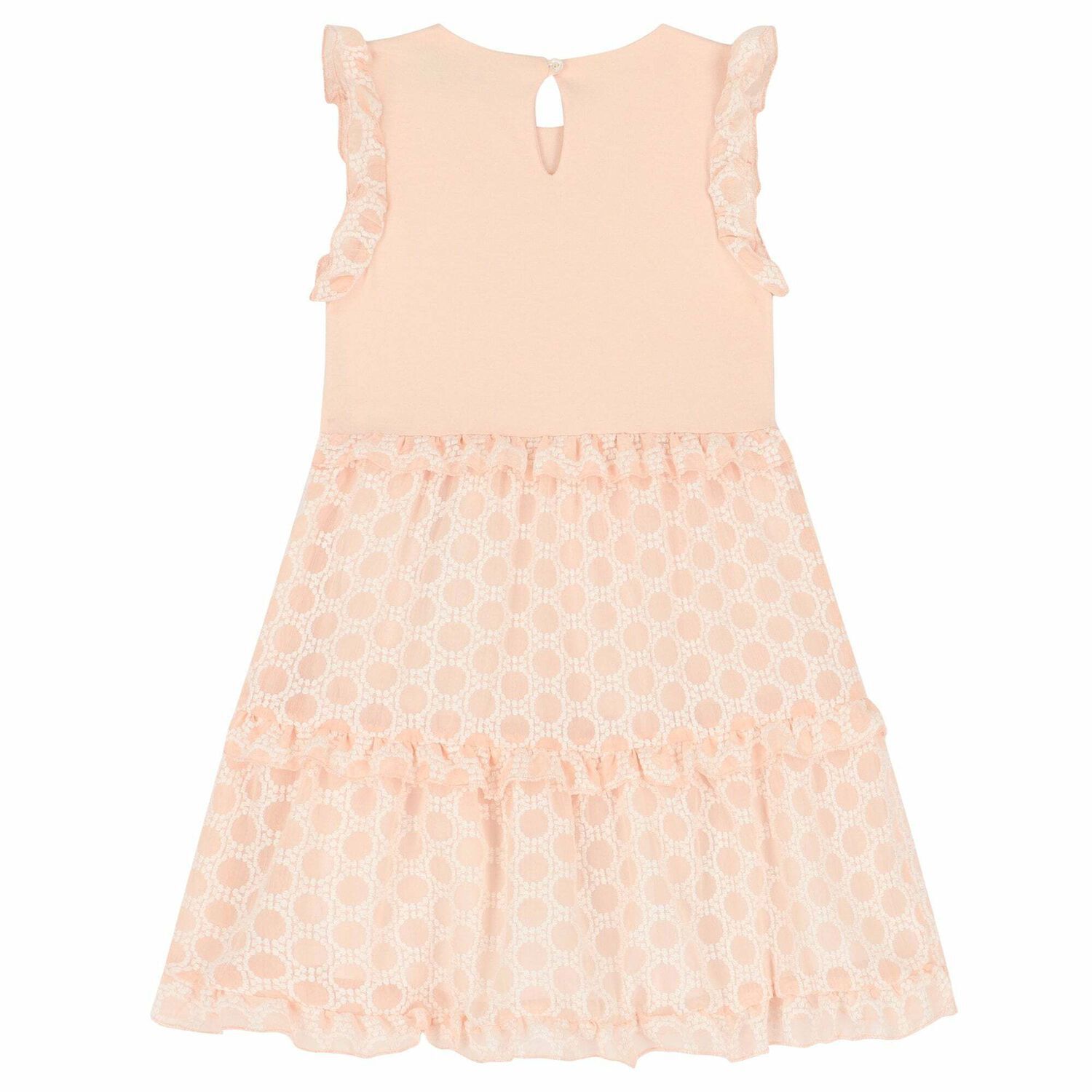 فستان بالشعار باللون الزهرى للبنات, 1, hi-res image number null