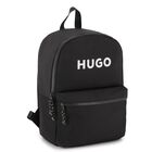 Black Logo Backpack, 1, hi-res