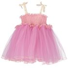 فستان بنات باللون الوردى, 1, hi-res