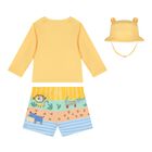 Baby Boys Yellow Swim Shorts Set, 1, hi-res