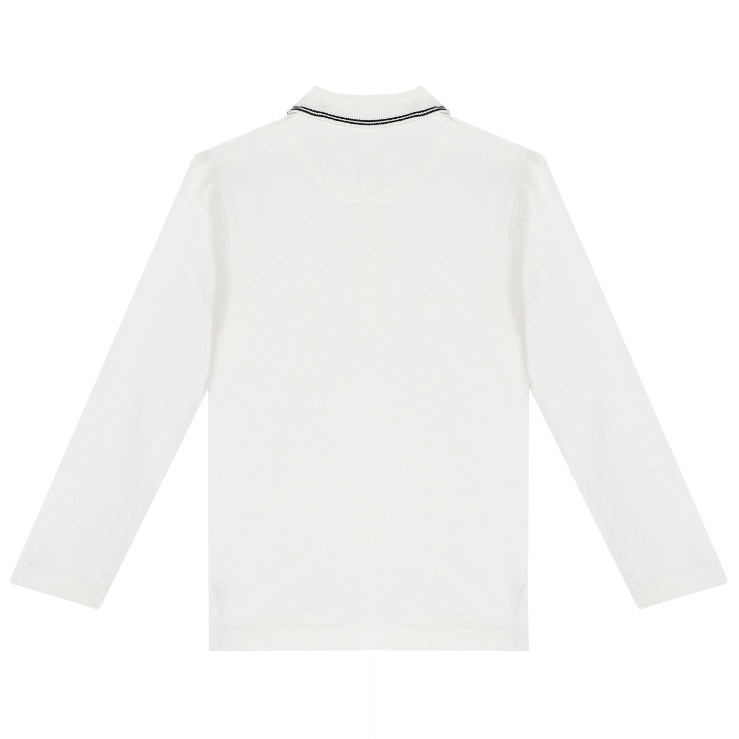 تيشيرت بولو بالشعار باللون الابيض للاولاد, 1, hi-res