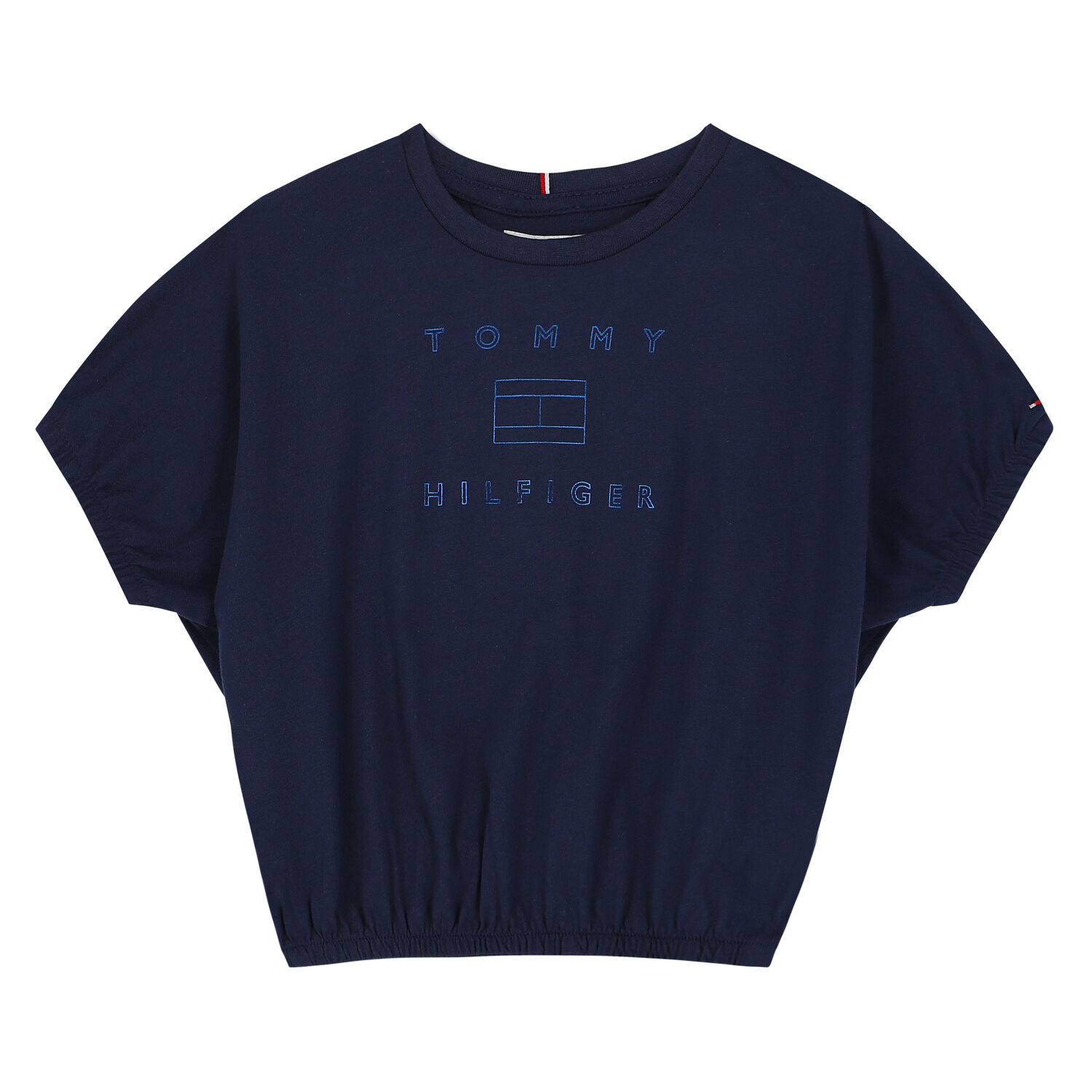 Girls Navy Logo T-Shirt, 1, hi-res