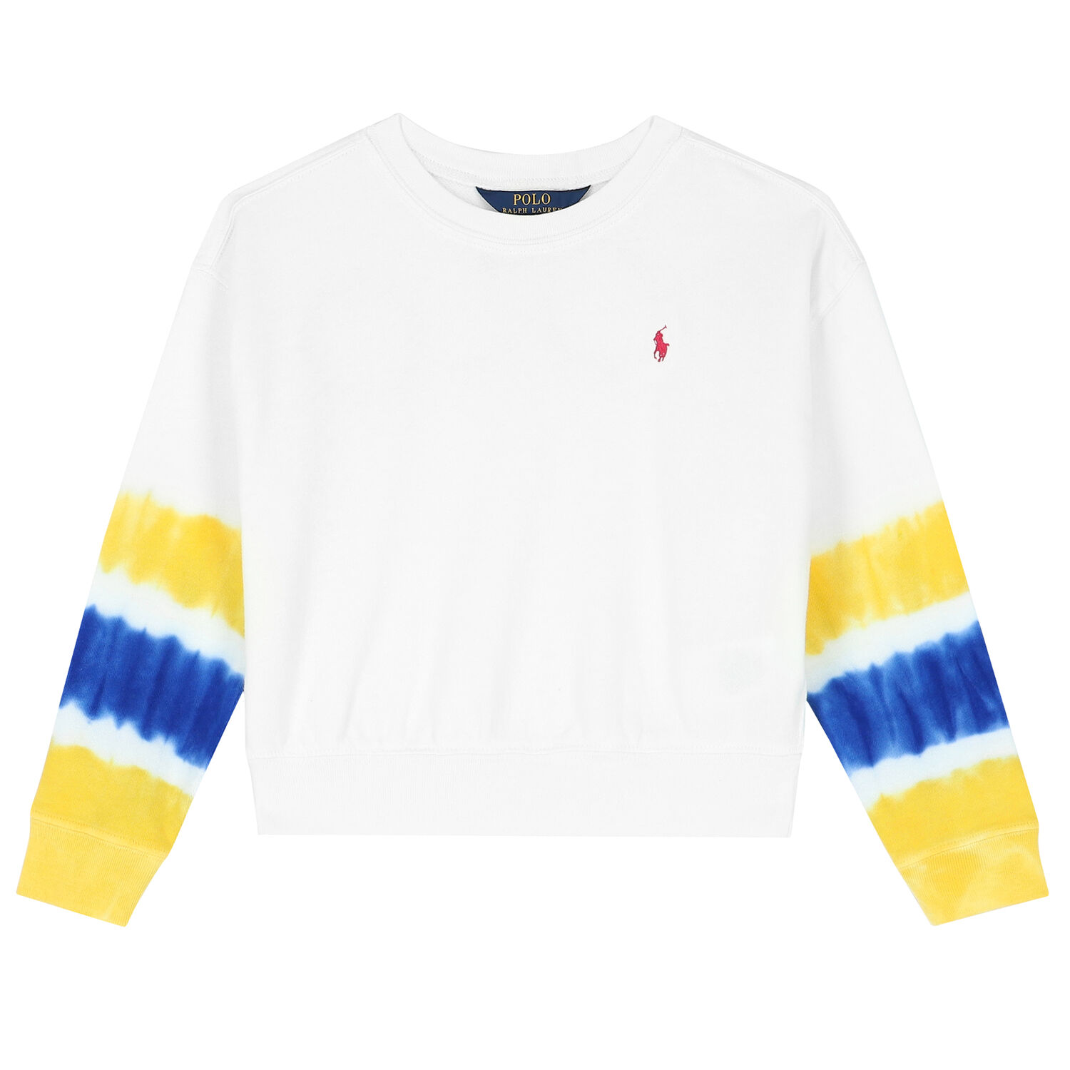Girls White Logo Sweatshirt, 1, hi-res