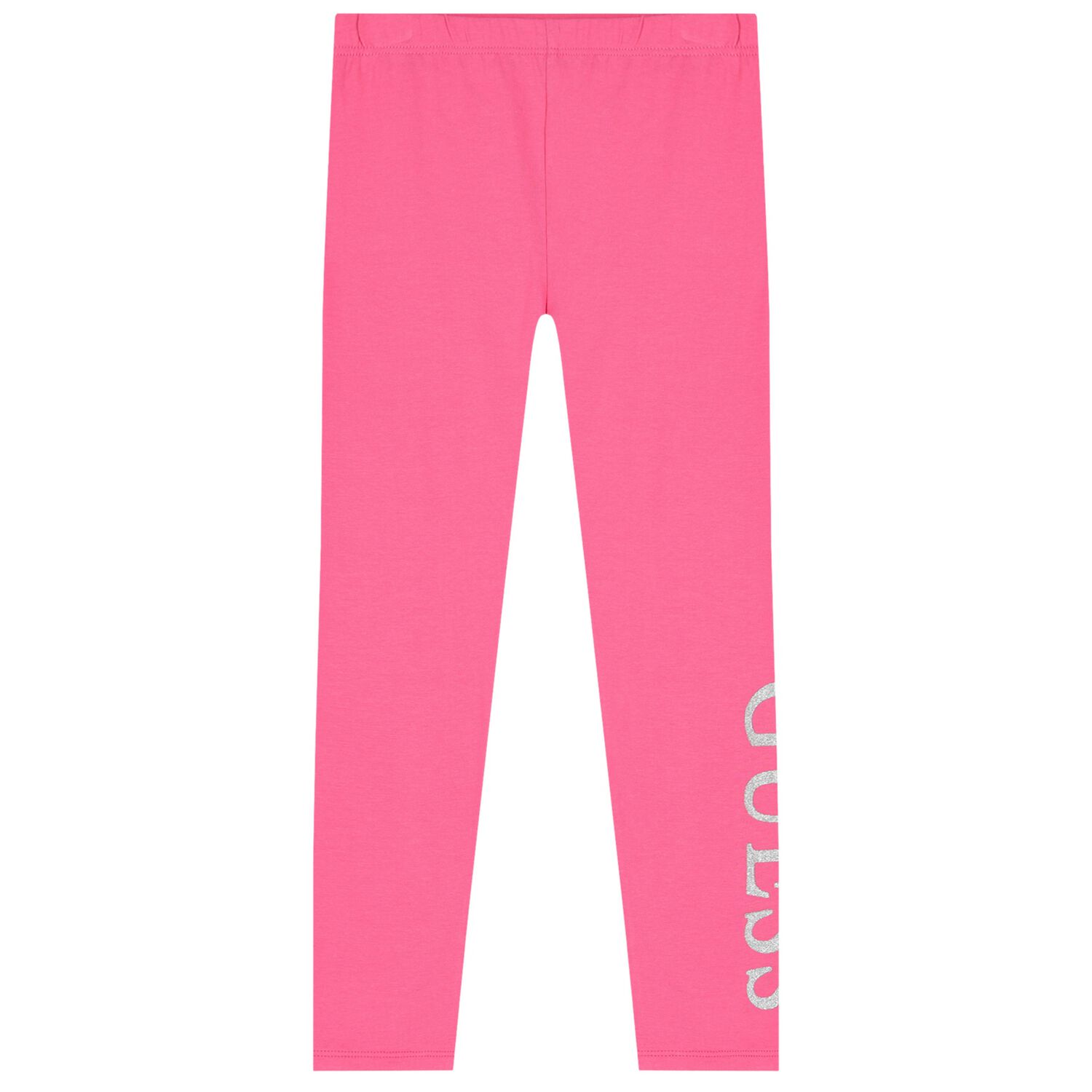 Girls Pink Logo Leggings, 1, hi-res