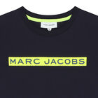 تيشيرت بالشعار باللون الكحلي للأولاد, 1, hi-res