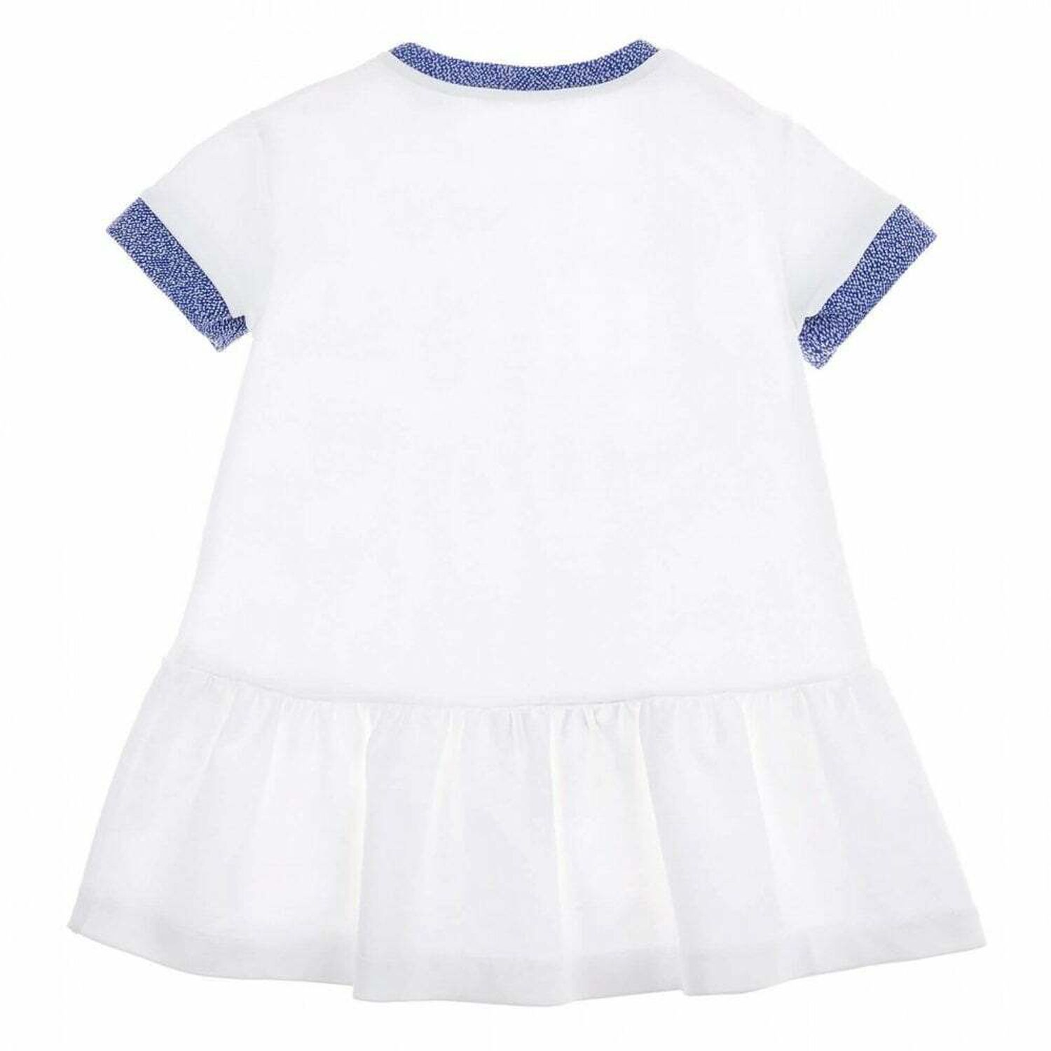 Girls White & Blue Dress, 1, hi-res image number null