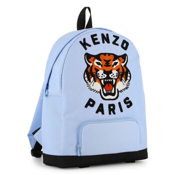  Boys Blue Tiger Logo Backpack ( 28cm )