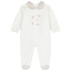 Ivory Teddy Bear Babygrow, 1, hi-res