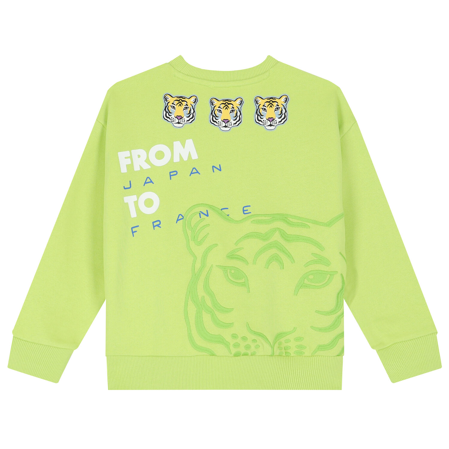 Boys Green Logo Sweatshirt, 1, hi-res