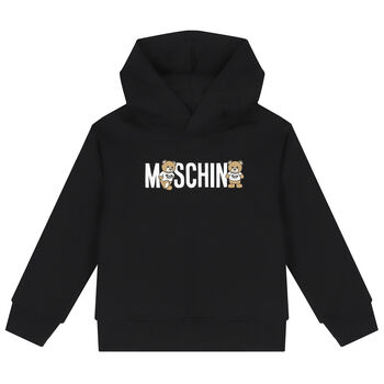 Black Teddy Bear Hooded Top