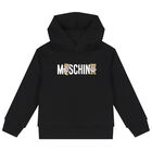 توب هودى بشعار تيدى باللون الاسود, 1, hi-res