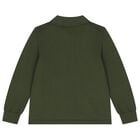 Boys Green Knight Logo Polo Shirt, 1, hi-res