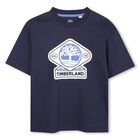 Boys Navy Blue Logo T-Shirt, 2, hi-res