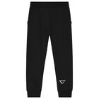 Boys Black Logo Tracksuit, 1, hi-res