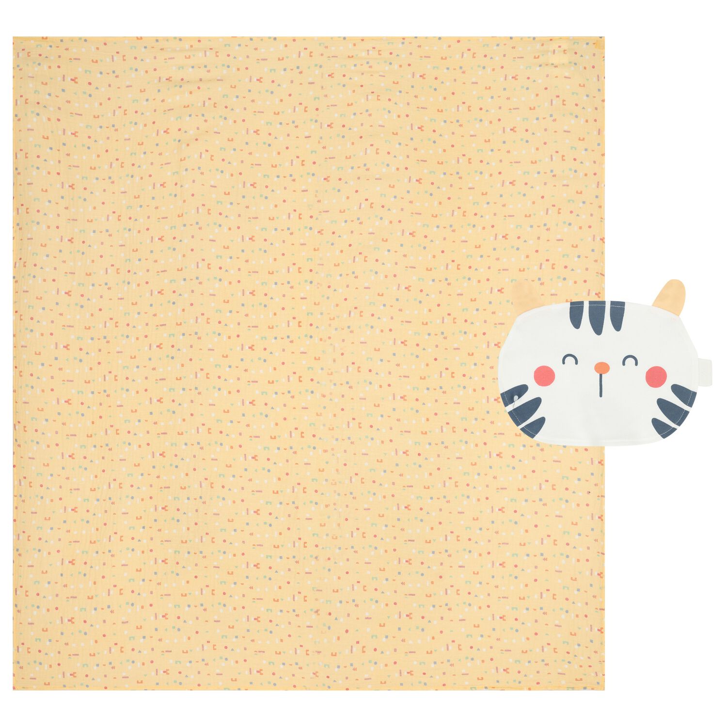 بطانية قماط باللون الأصفر للأطفال, 1, hi-res