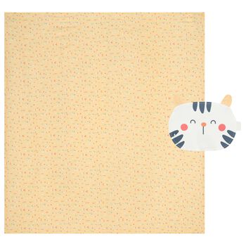 بطانية قماط باللون الأصفر للأطفال